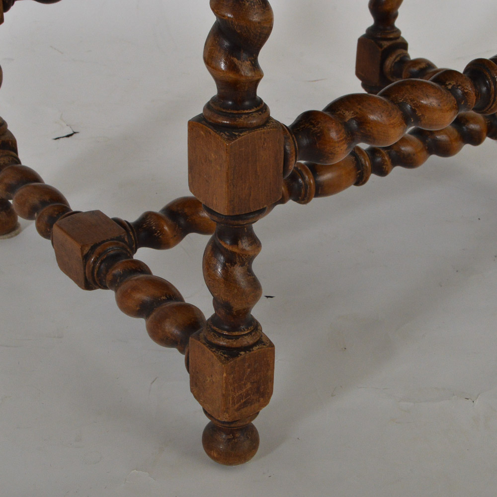 Antique Renaissance Revival Walnut Arm Chair, c. 1890
