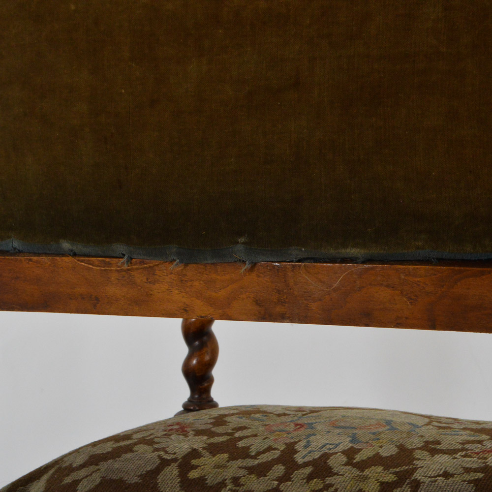 Antique Renaissance Revival Walnut Arm Chair, c. 1890