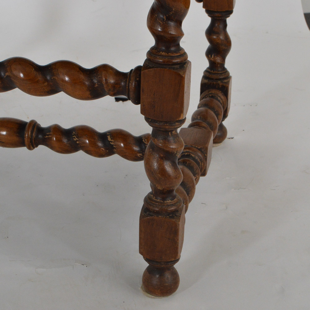 Antique Renaissance Revival Walnut Arm Chair, c. 1890