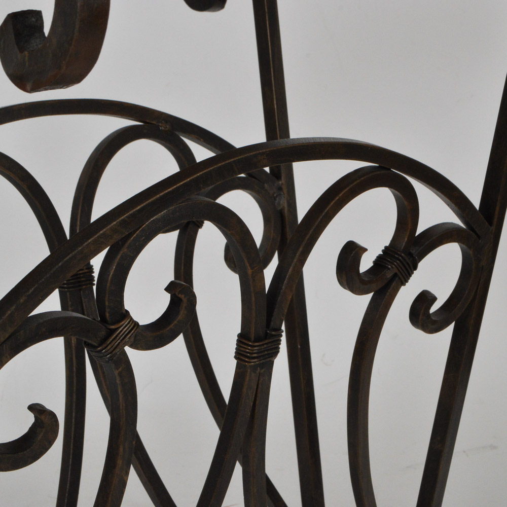 Iron Table with Granite Top