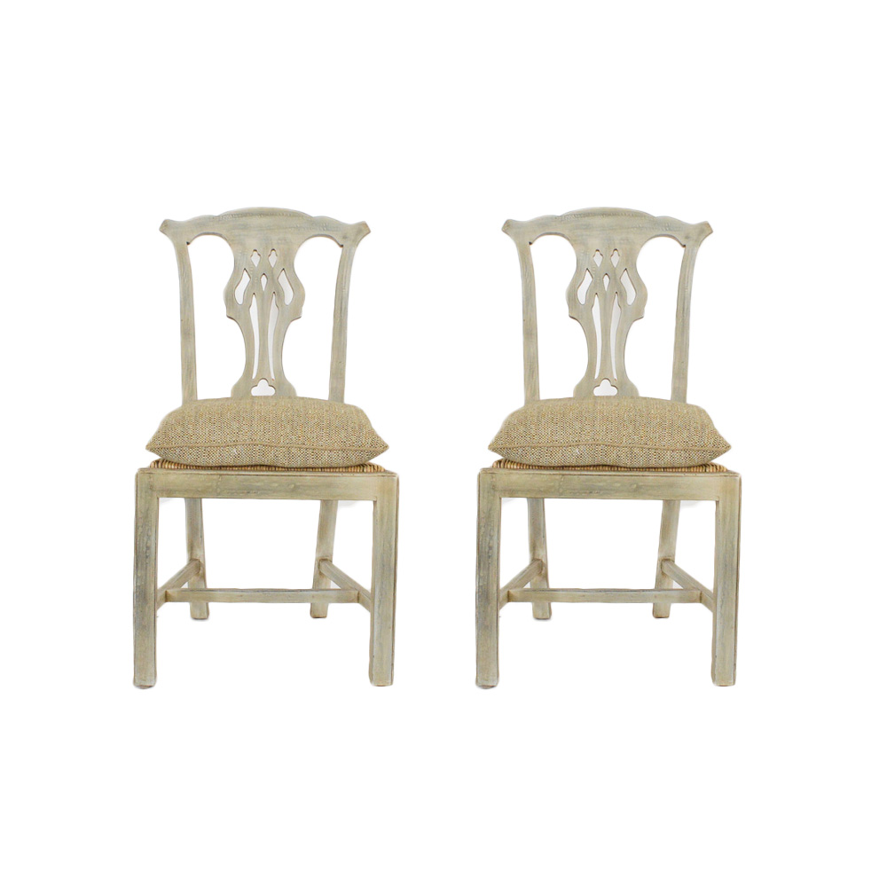 Pair of Chippendale Style Chairs
