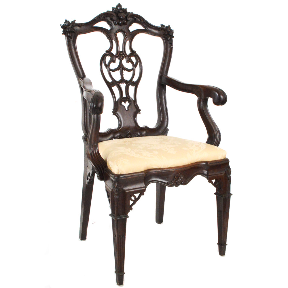 Ornately Carved Armchair