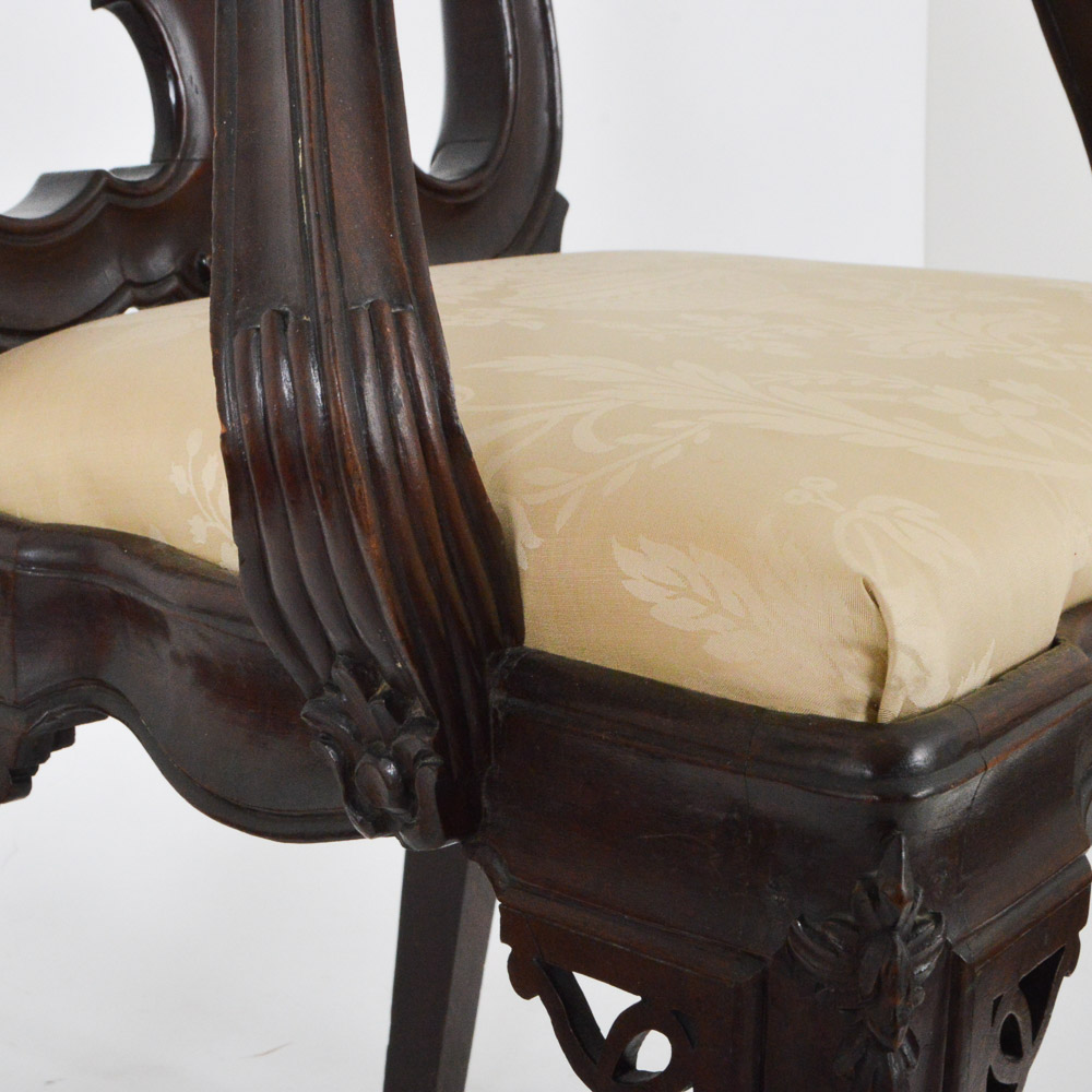 Ornately Carved Armchair