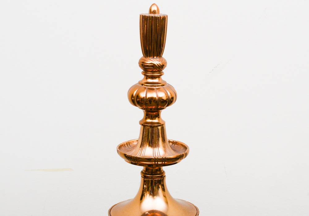 Over-sized Coppertone Footed Lantern