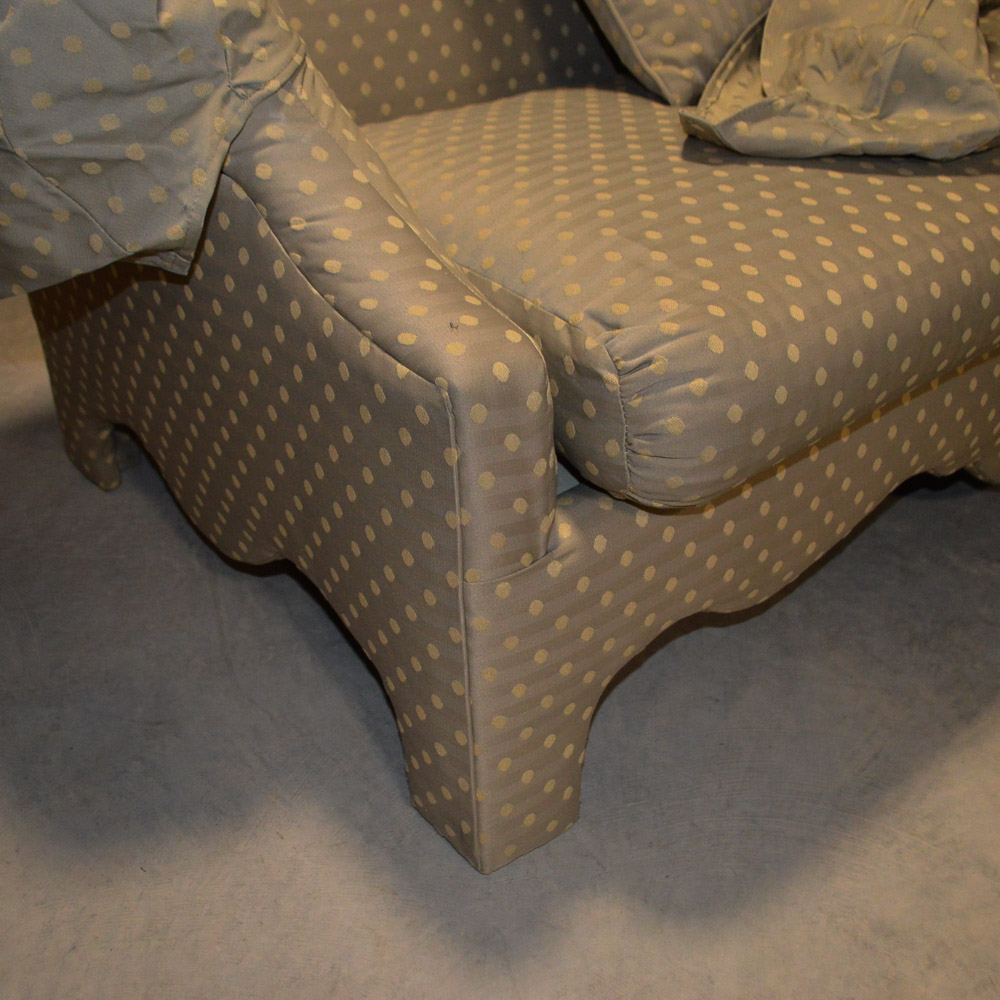 Upholstered Camel Back Sofa by Donghia