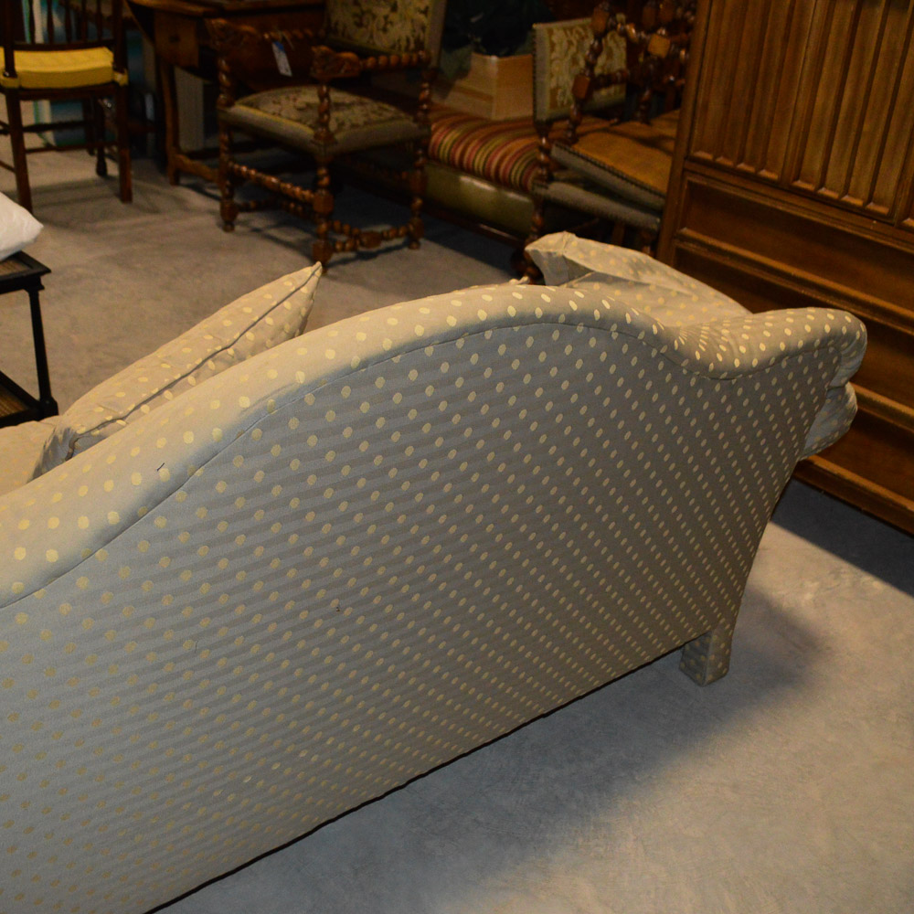 Upholstered Camel Back Sofa by Donghia