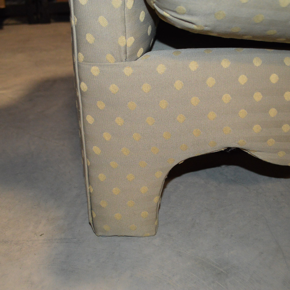 Upholstered Camel Back Sofa by Donghia