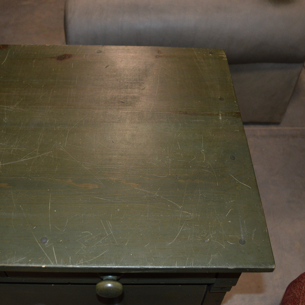 Vintage Green Chest of Drawers