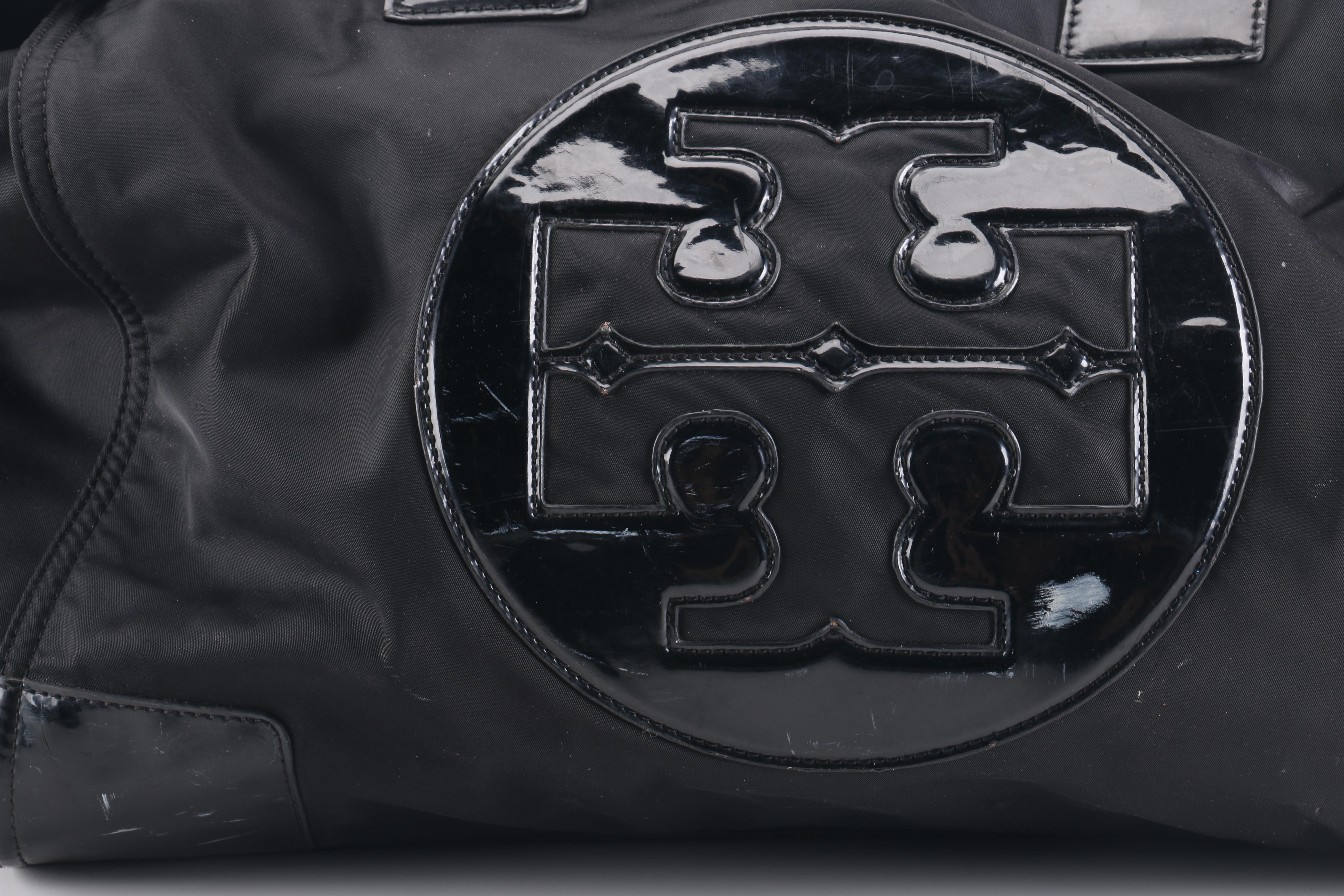 Tory Burch Large Ella Black Nylon Tote