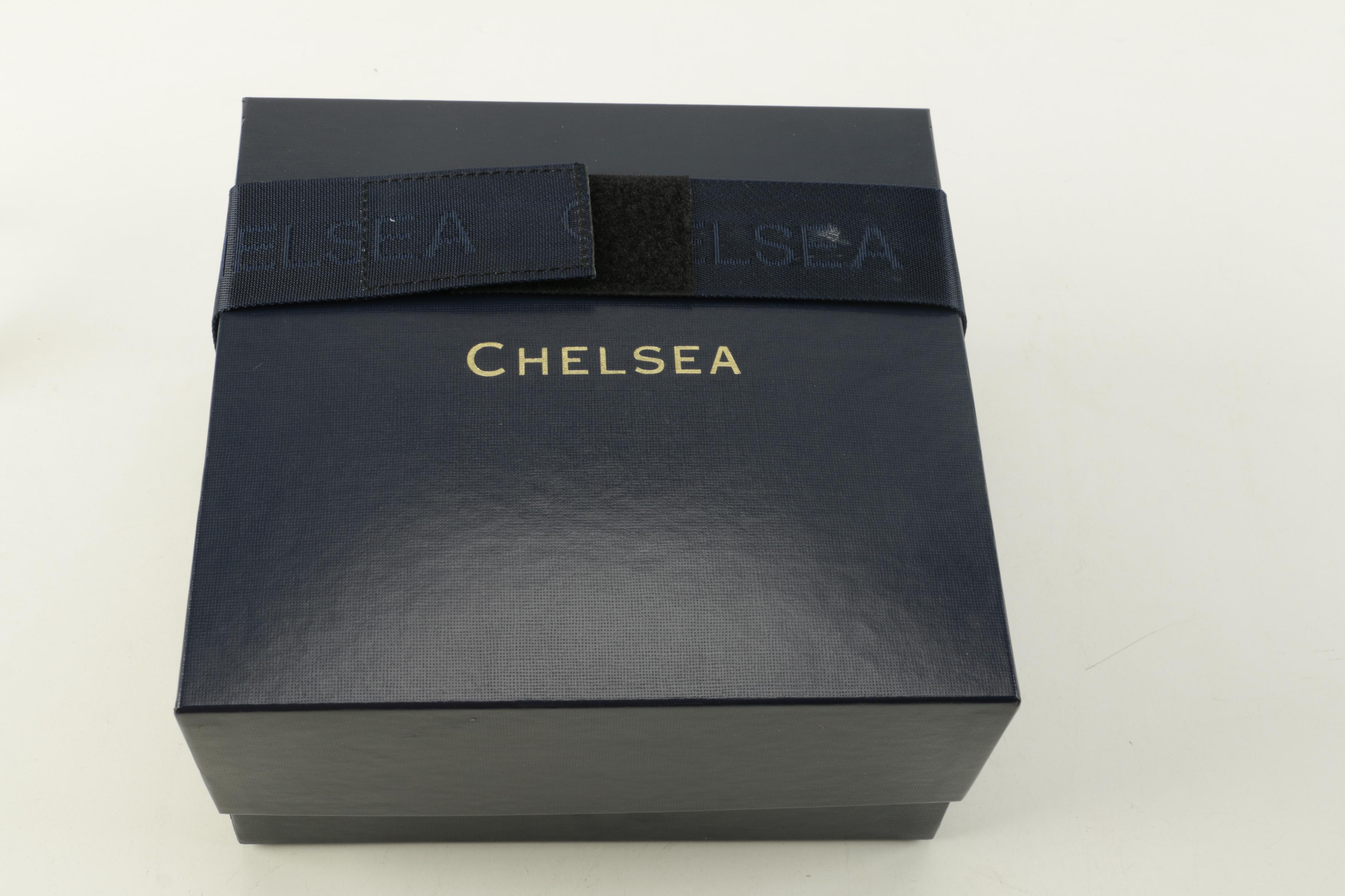 Brass Chelsea Clock in Wood Presentation Box