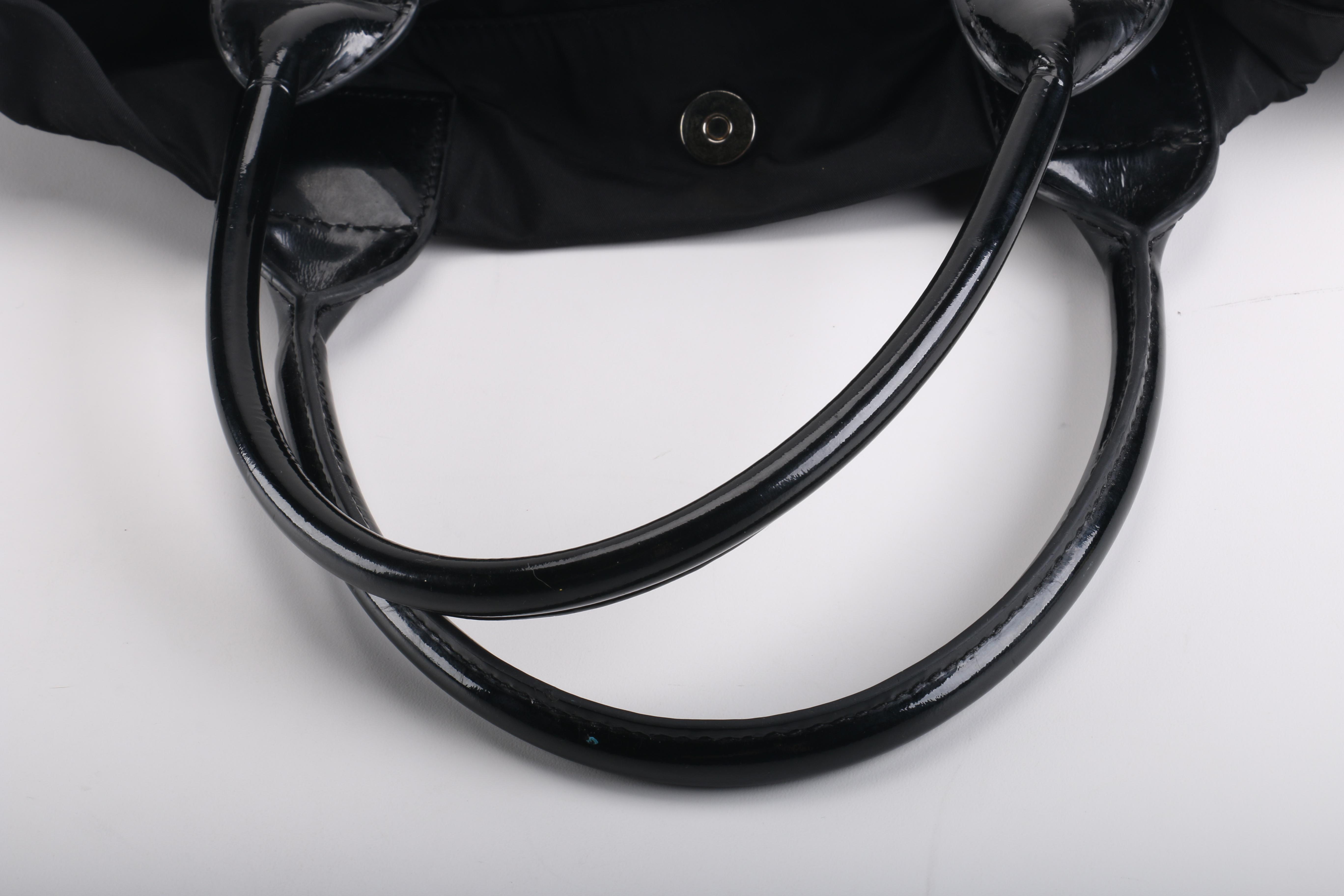 Tory Burch Large Ella Black Nylon Tote