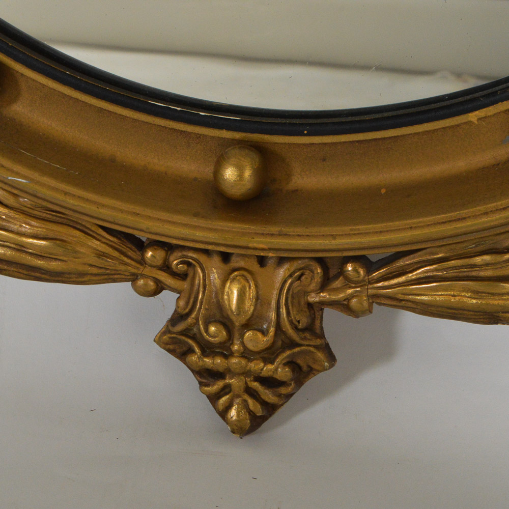 Federal Style Round Wall Mirror