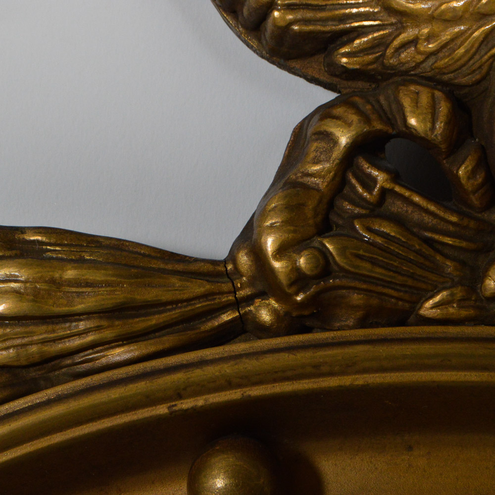 Federal Style Round Wall Mirror