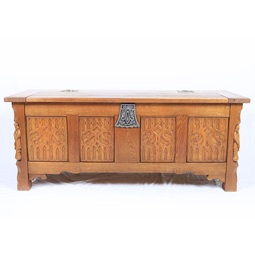Vintage Carved Hope Chest