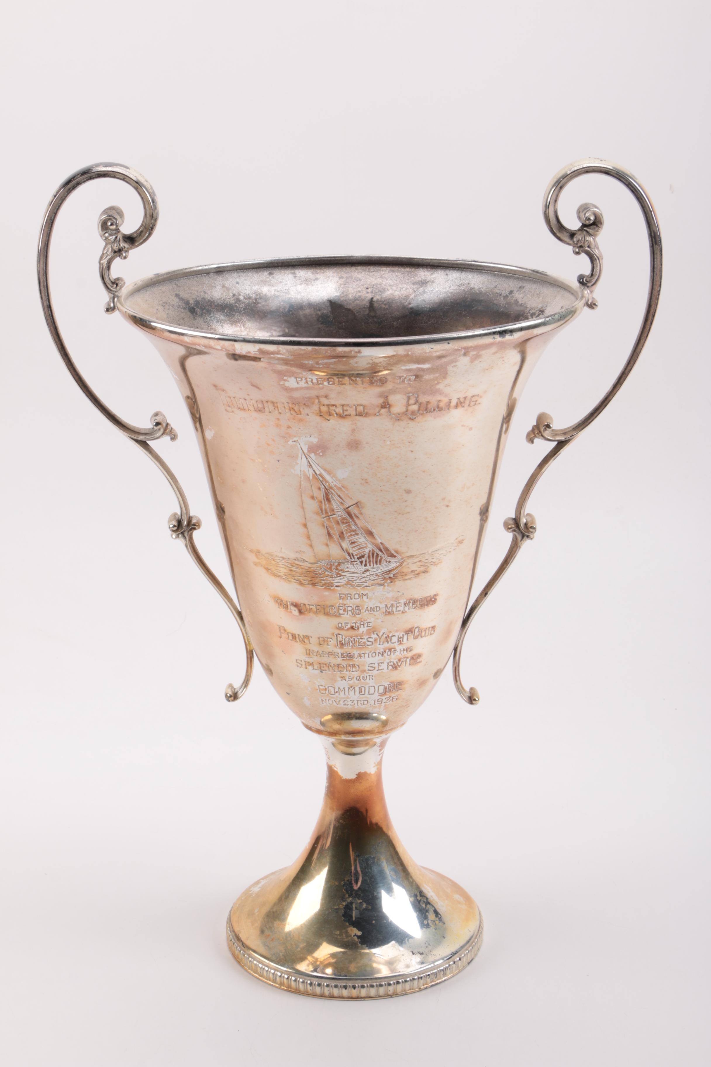 Circa 1926 Meriden B. Company Silver Plate Trophy Cup