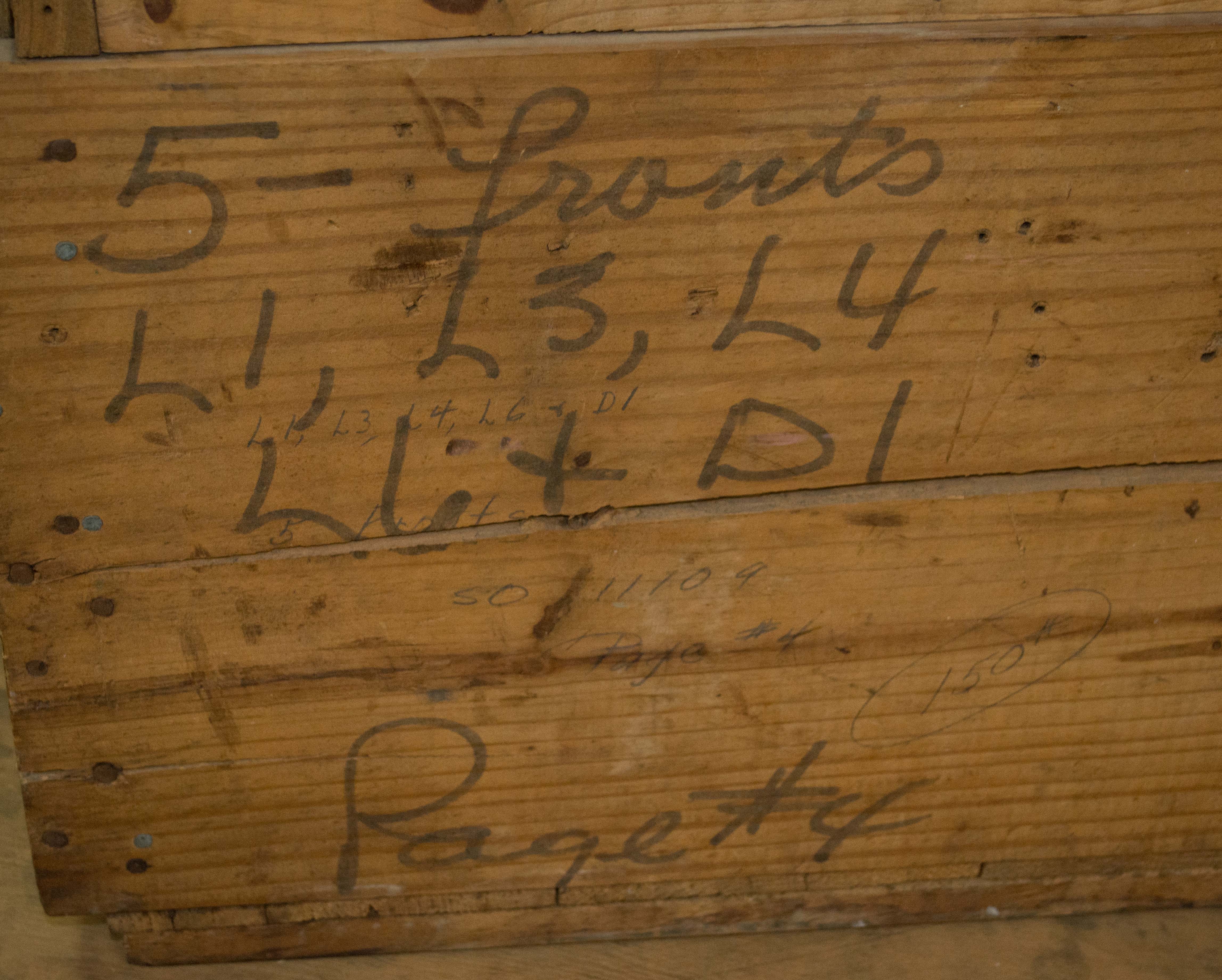 Phelps Co. Stenciled Pine Crate or Trunk