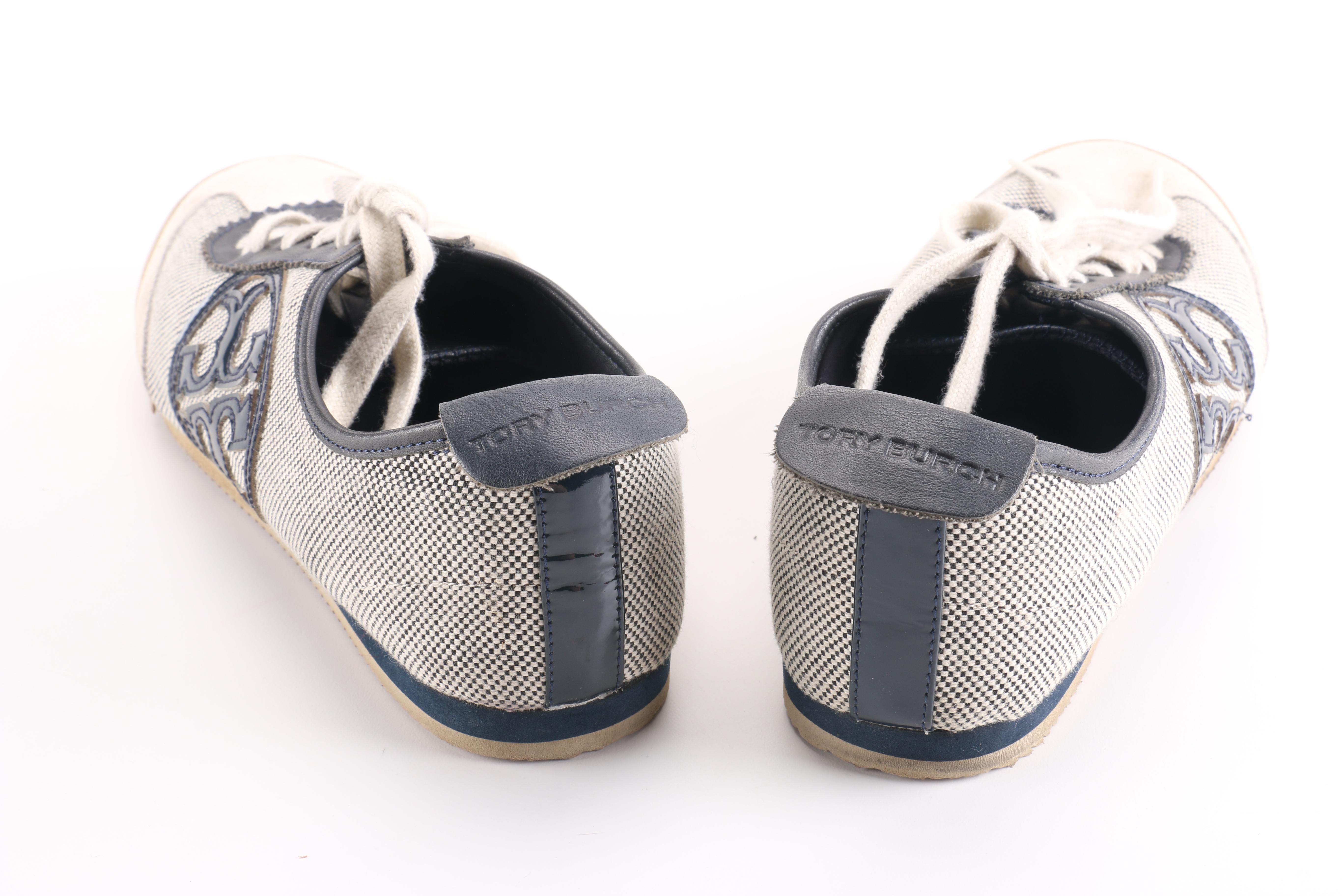 Tory Burch Checkered Pattern Shoes