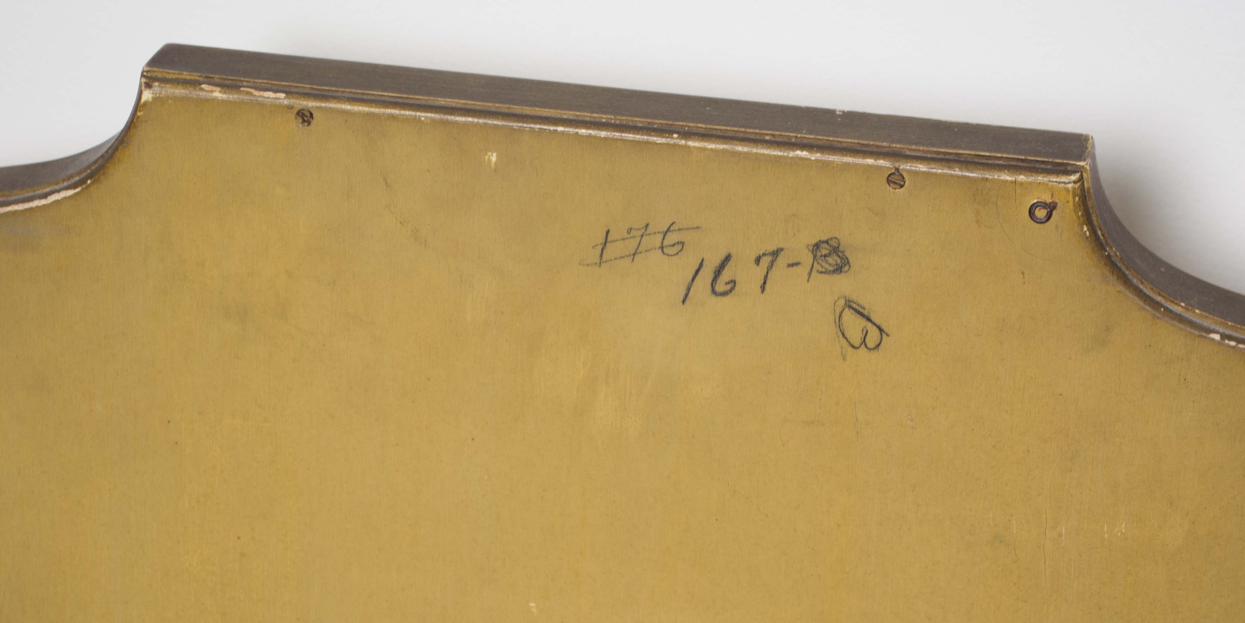 Vintage Painted Three-Panel Vanity Mirror