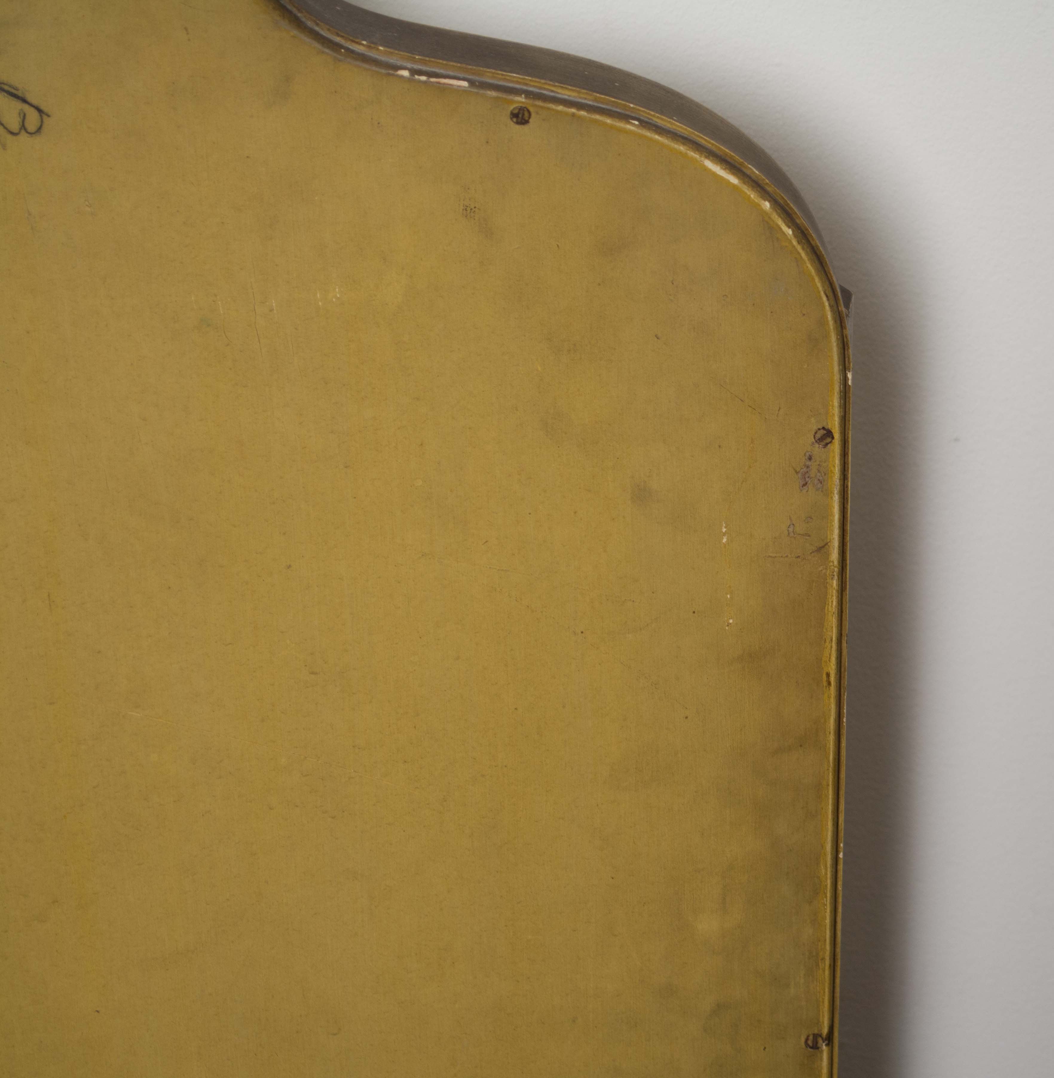 Vintage Painted Three-Panel Vanity Mirror