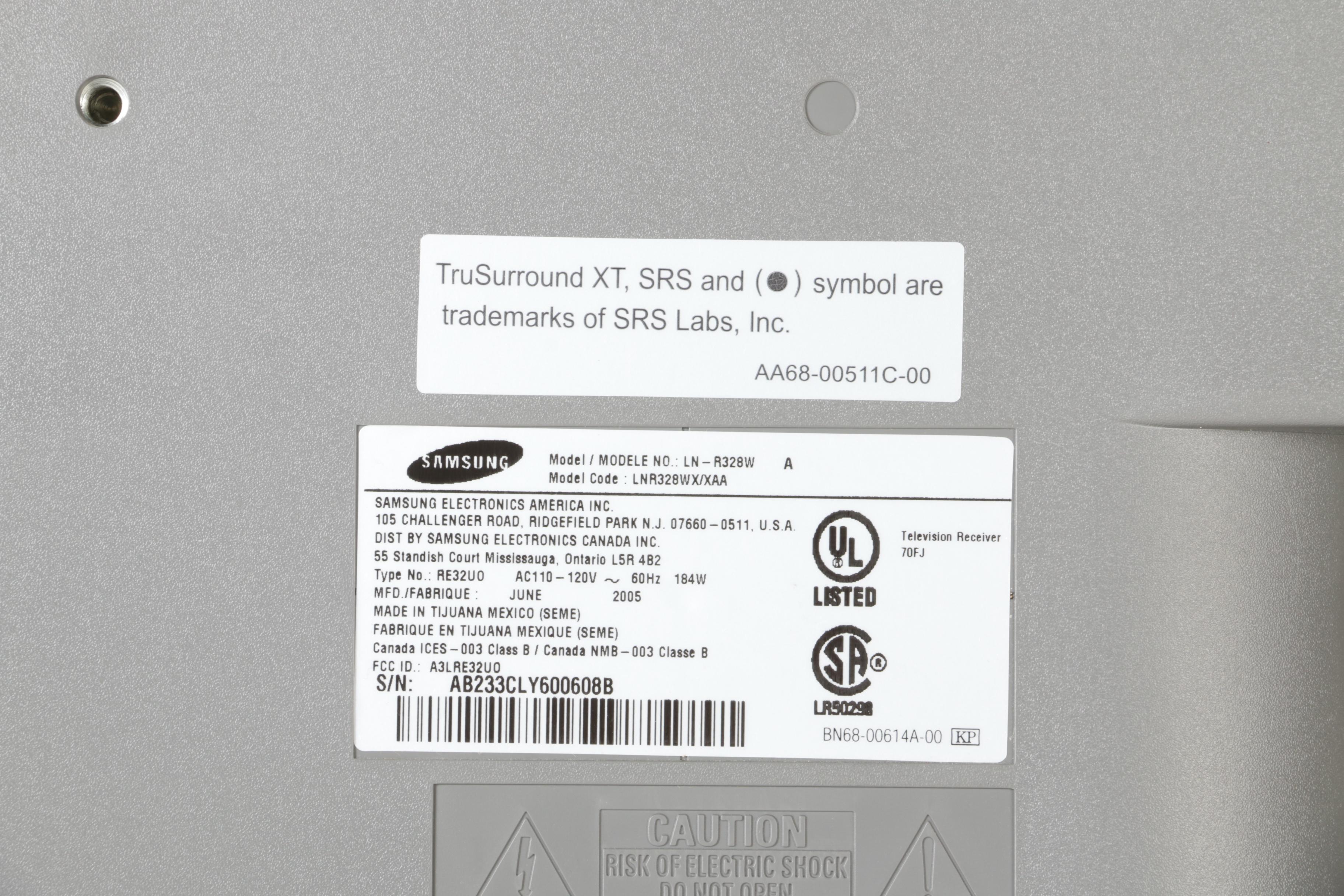 Samsung 32" Flat Screen Television