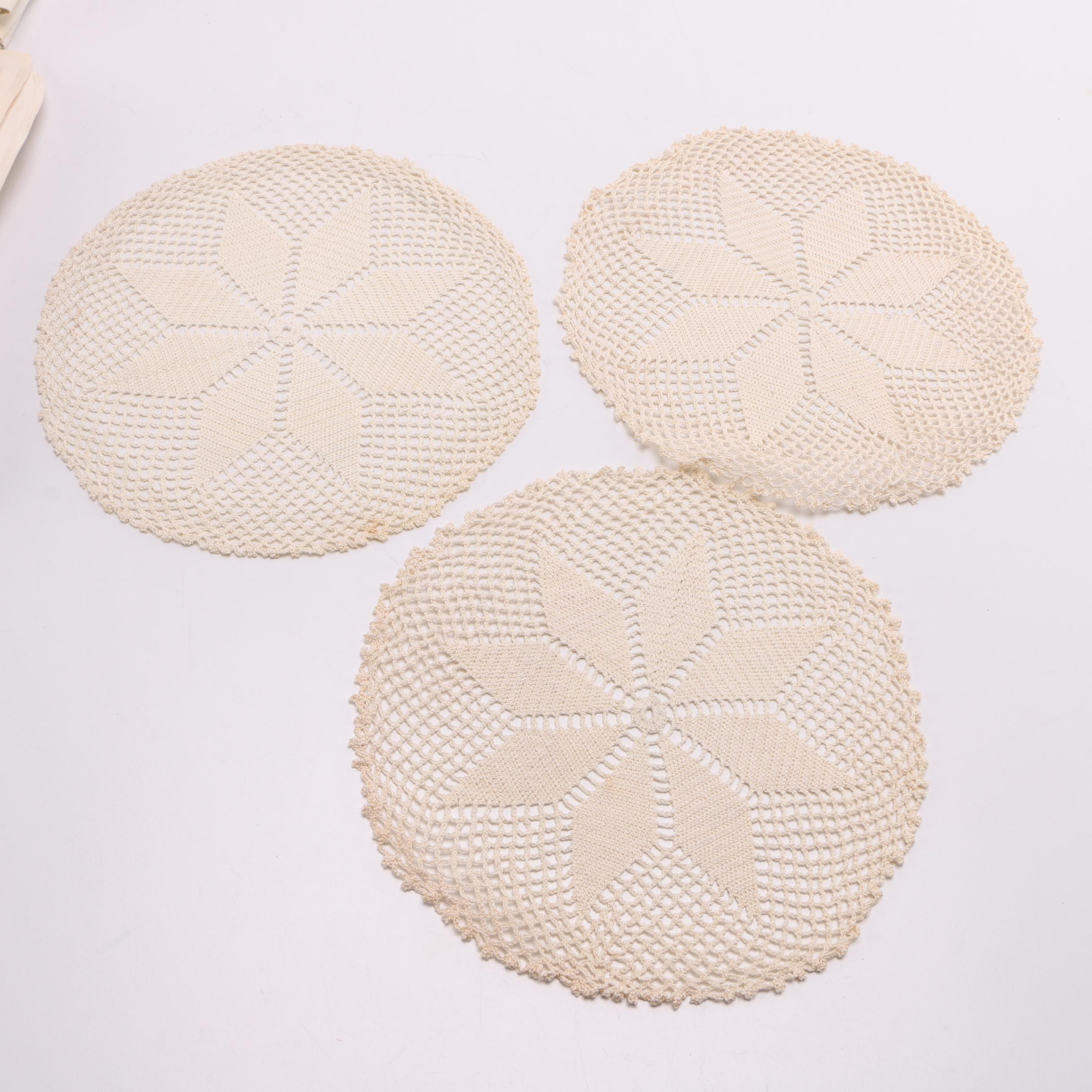 Collection of Linens and Doilies
