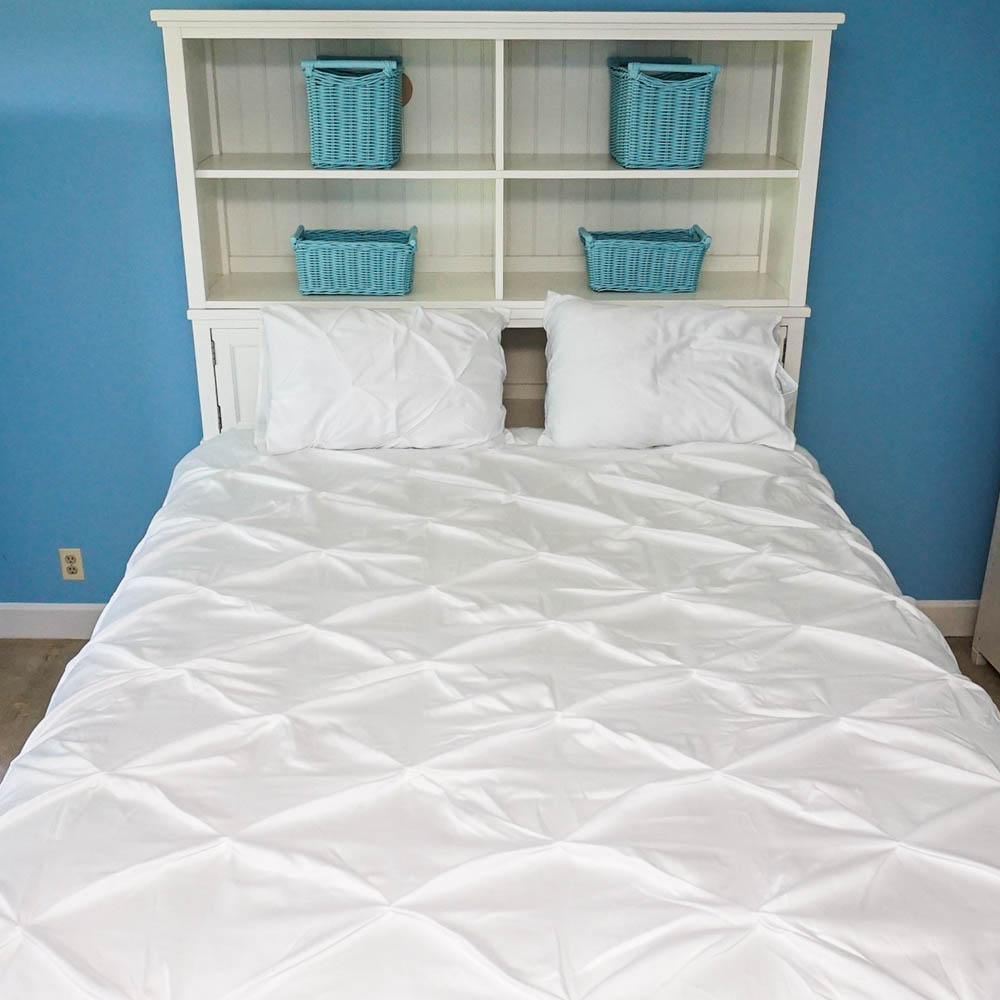 White Country Style Queen Size Storage Bed by Pottery Barn