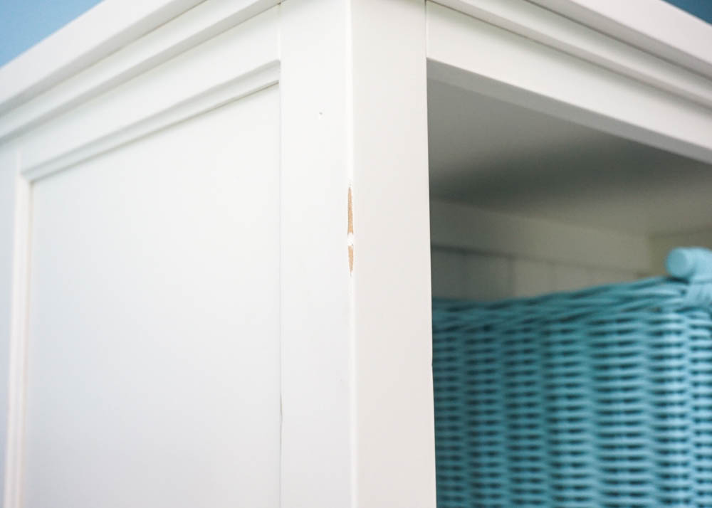 White Country Style Queen Size Storage Bed by Pottery Barn