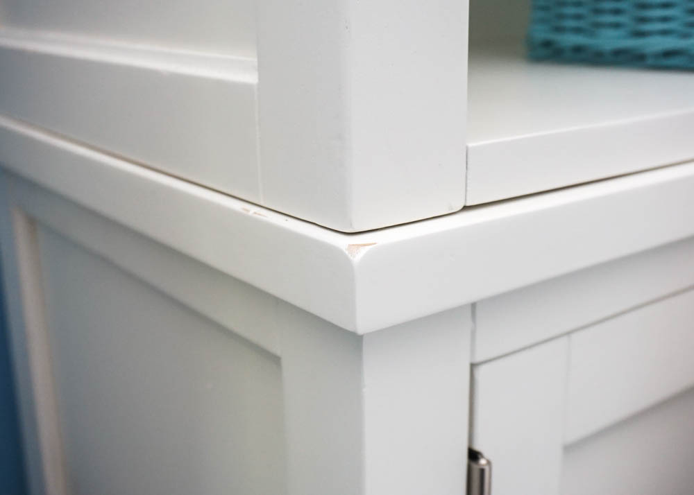 White Country Style Queen Size Storage Bed by Pottery Barn