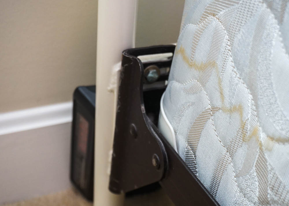 White Iron and Brass Victorian Style Bed by Elliot's Design