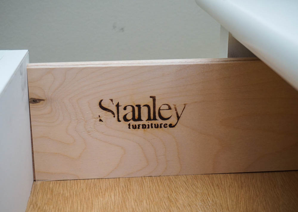 White Dresser With Mirror by Stanley Furniture