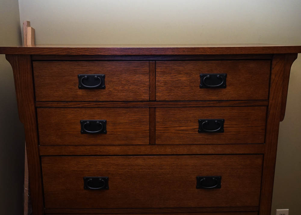 Mission Style Oak Chest of Drawers