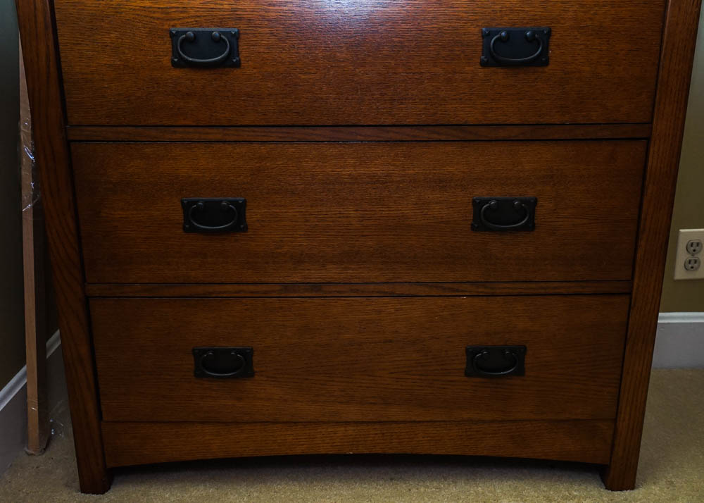 Mission Style Oak Chest of Drawers