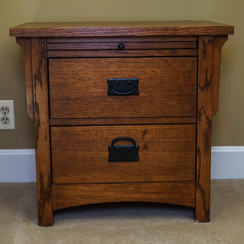 Oak Mission Style Nightstand