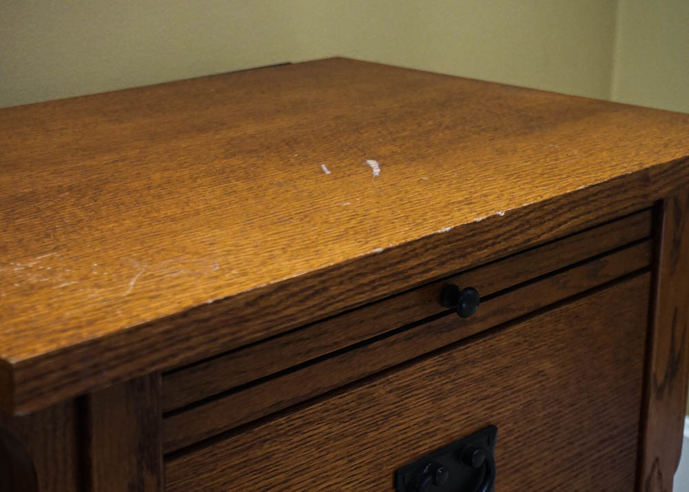 Oak Mission Style Nightstand