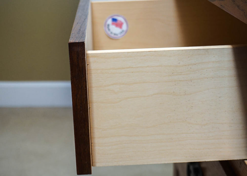 Oak Mission Style Chest of Drawers with Mirror