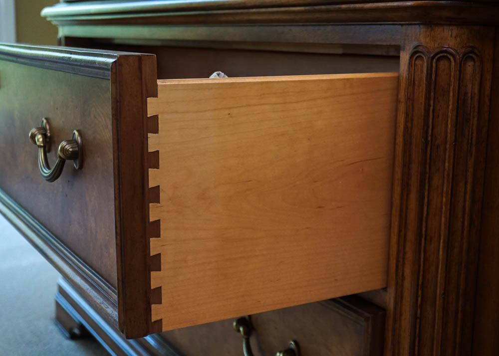 Burl Front Armoire by Thomasville