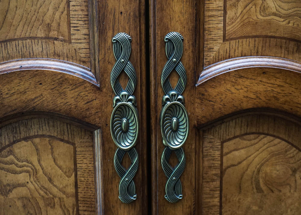 Burl Front Armoire by Thomasville