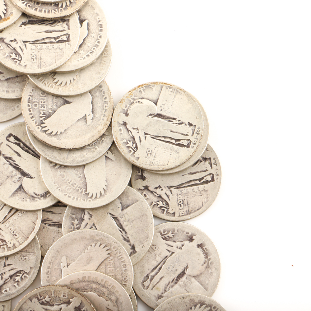 Forty-Seven Standing Liberty Silver Quarters