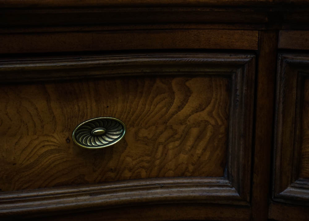 French Provincial Style Chest of Drawers & Mirror by Thomasville