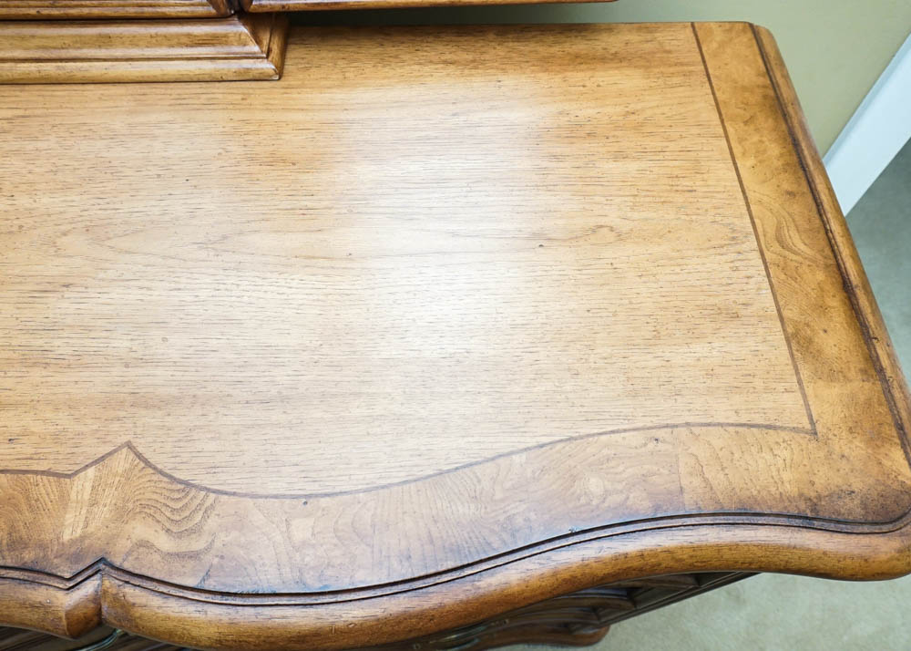 French Provincial Style Chest of Drawers & Mirror by Thomasville