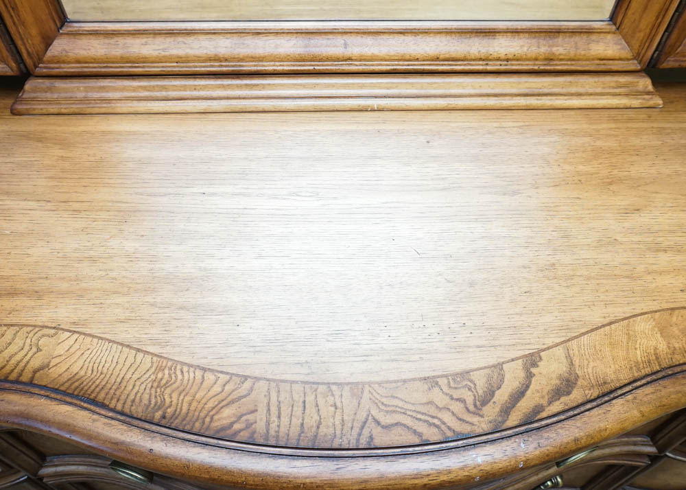 French Provincial Style Chest of Drawers & Mirror by Thomasville