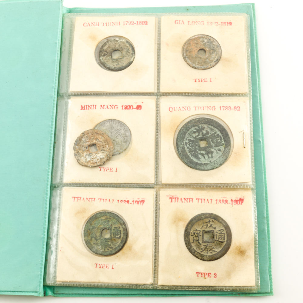 Book of Vietnamese Coins and Foreign Currency