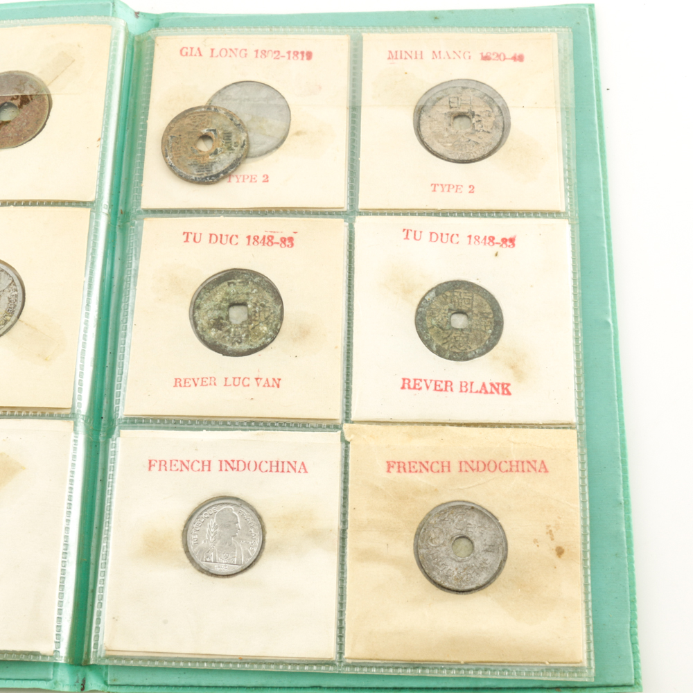 Book of Vietnamese Coins and Foreign Currency
