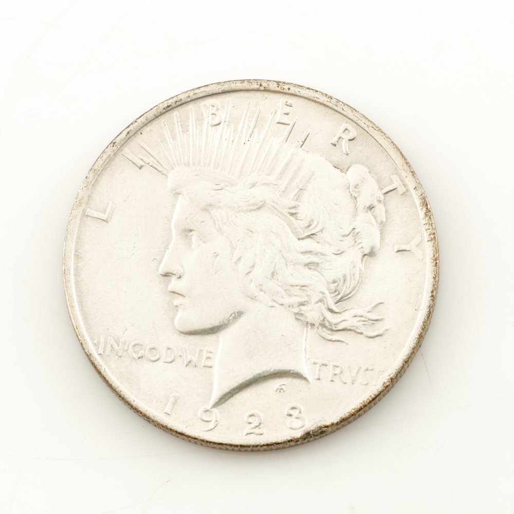 Eleven Peace Silver Dollars