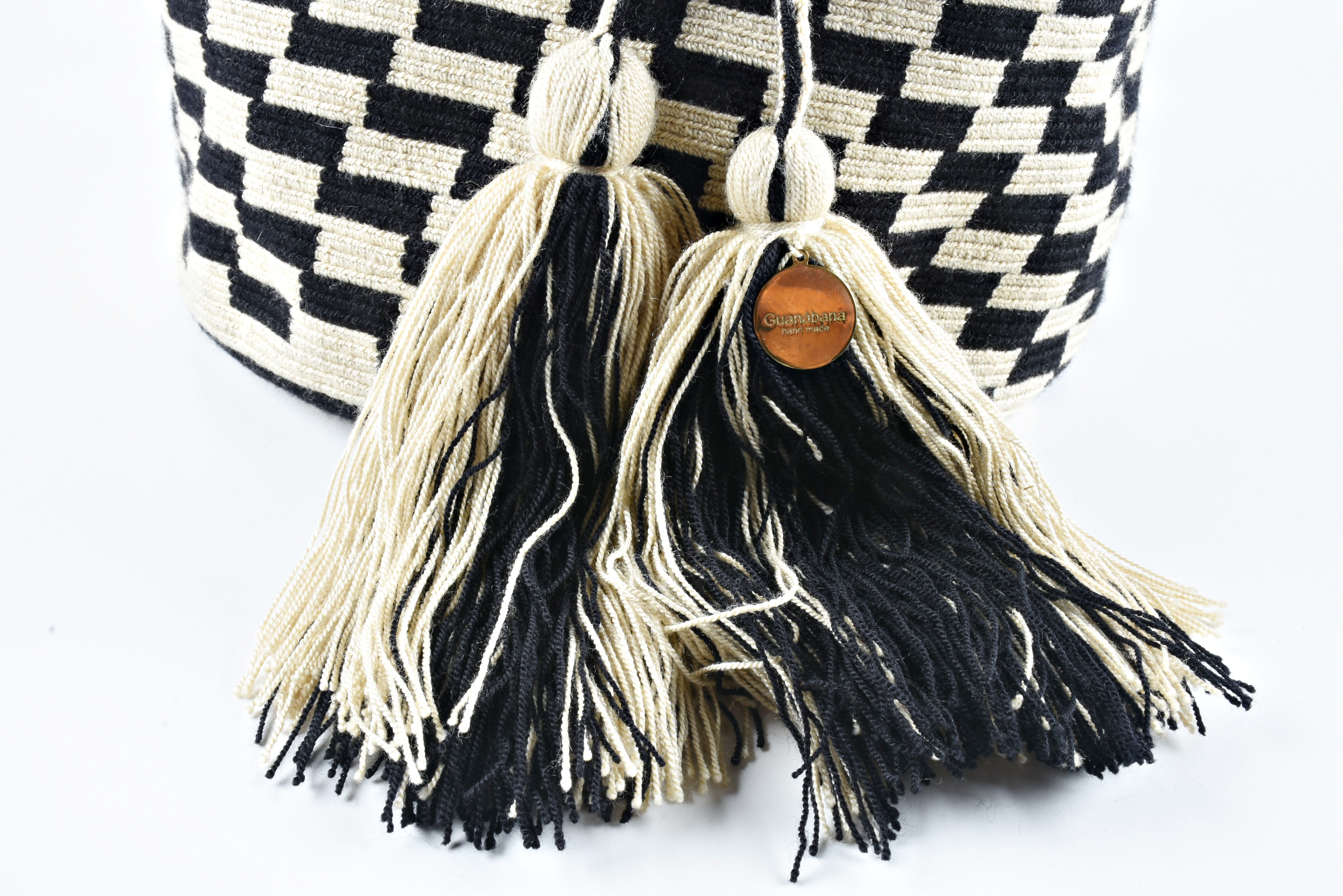 Guanabana Handmade Bucket Bag with Tassels