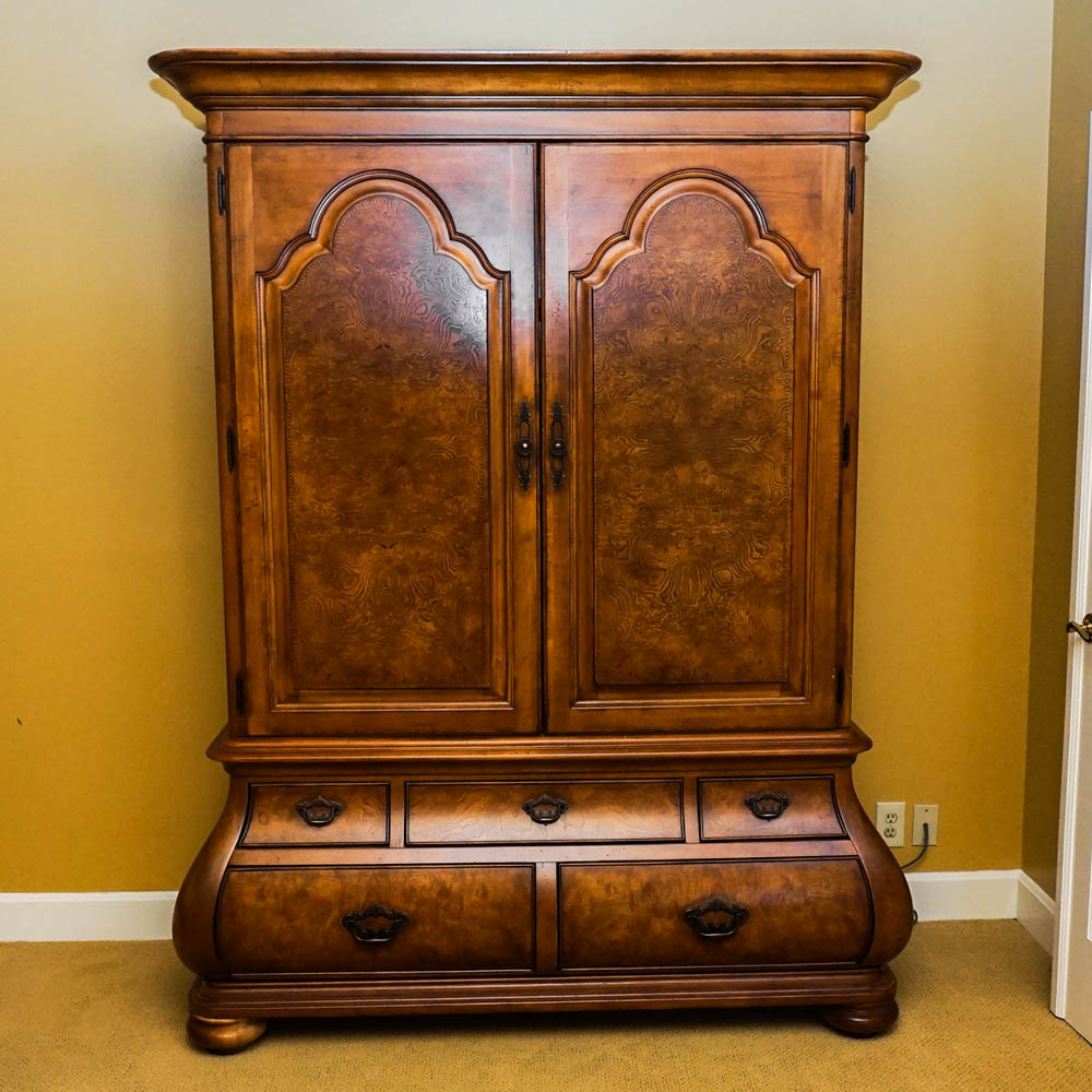 "Ernest Hemingway Collection" Bombe Style Armoire by Thomasville