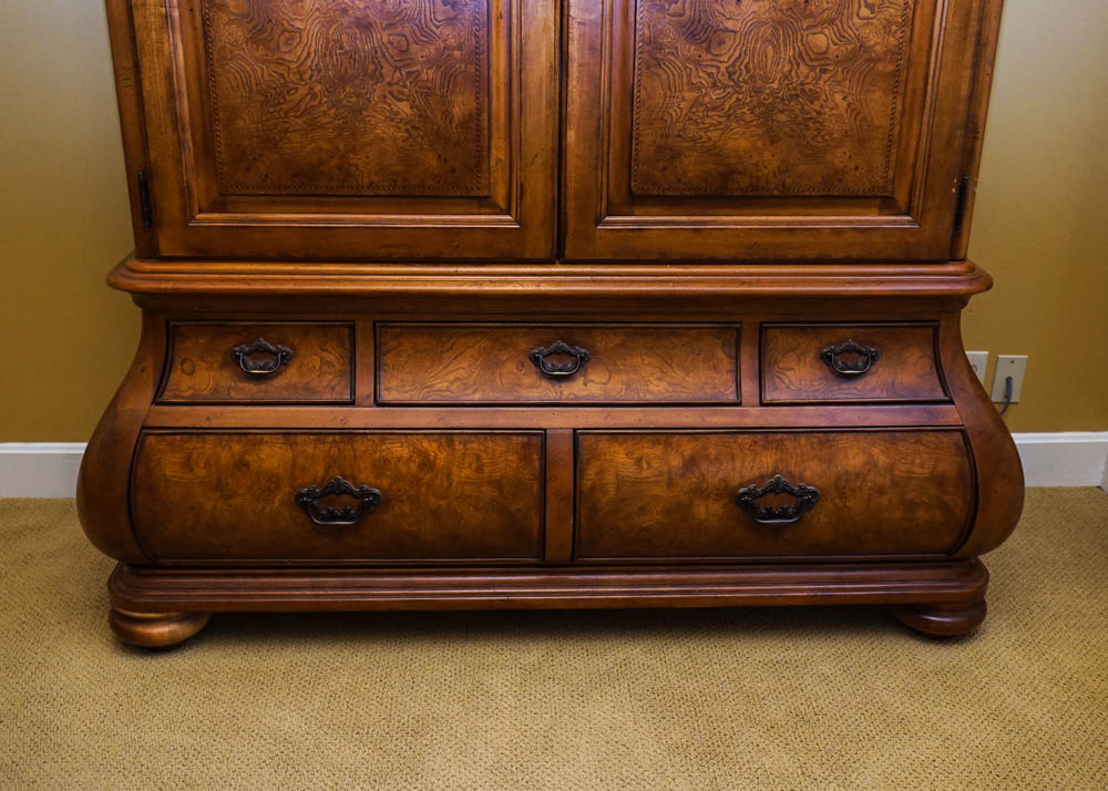 "Ernest Hemingway Collection" Bombe Style Armoire by Thomasville