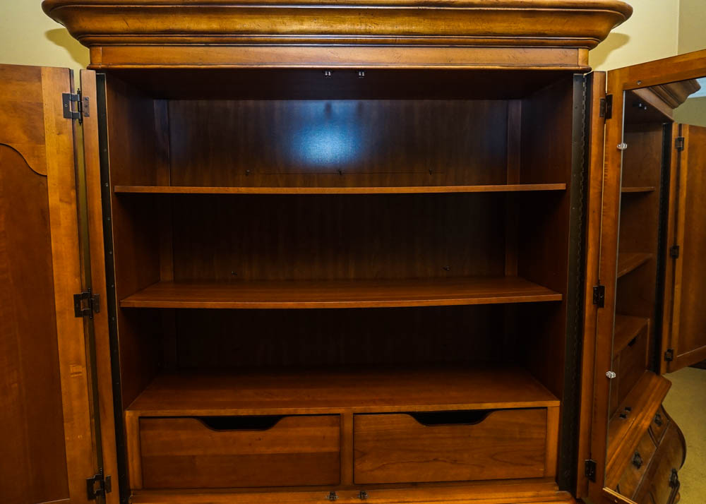 "Ernest Hemingway Collection" Bombe Style Armoire by Thomasville