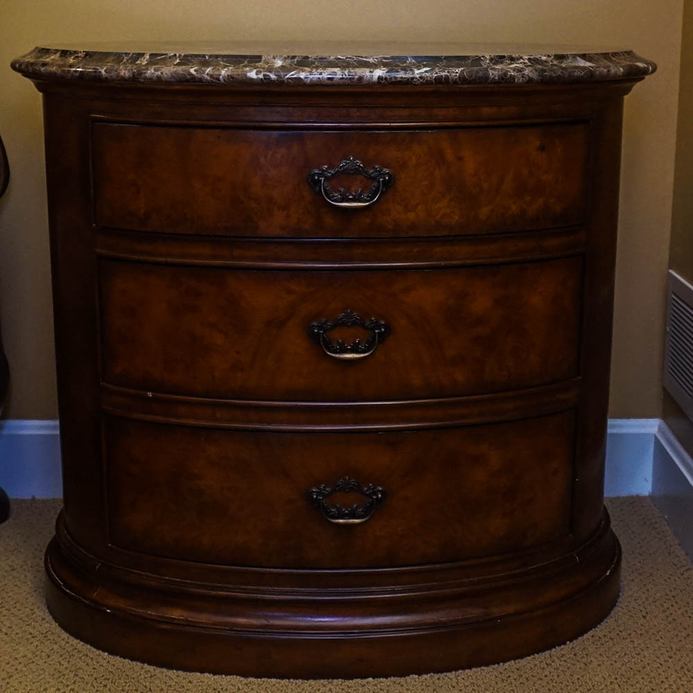 Thomasville "Ernest Hemingway Collection" Granite Top Nightstand