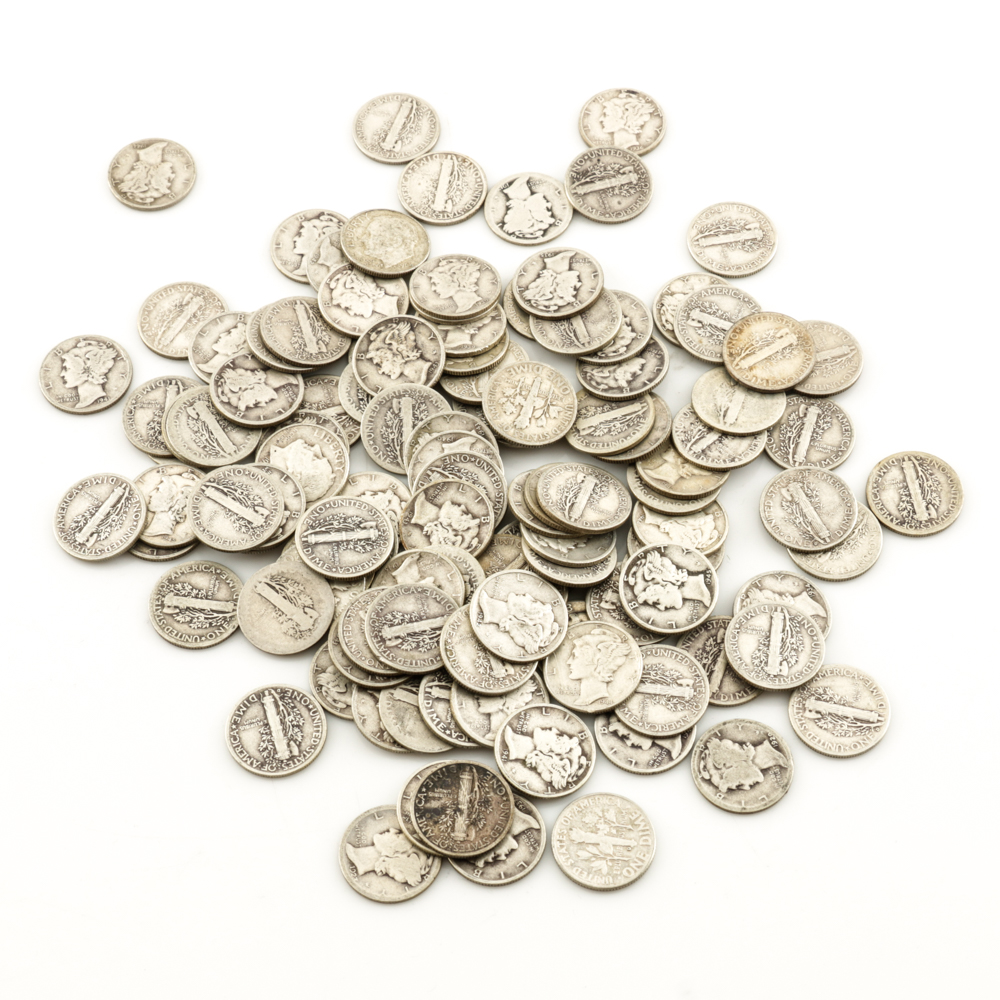 112 Mercury Silver Dimes